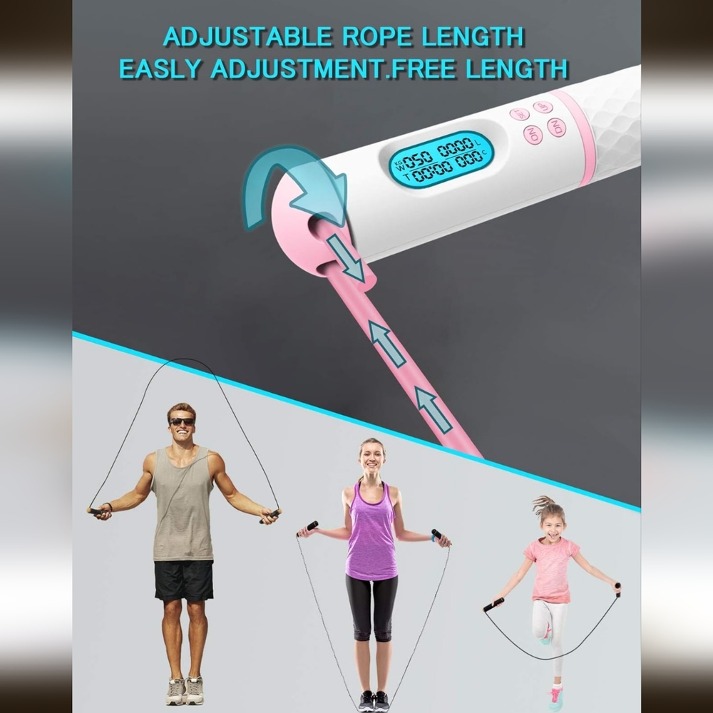 Calorie Counting Weighted Jump Rope - Picture 7 of 7